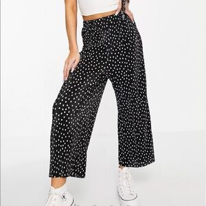 ASOS polka dot plisse pants
